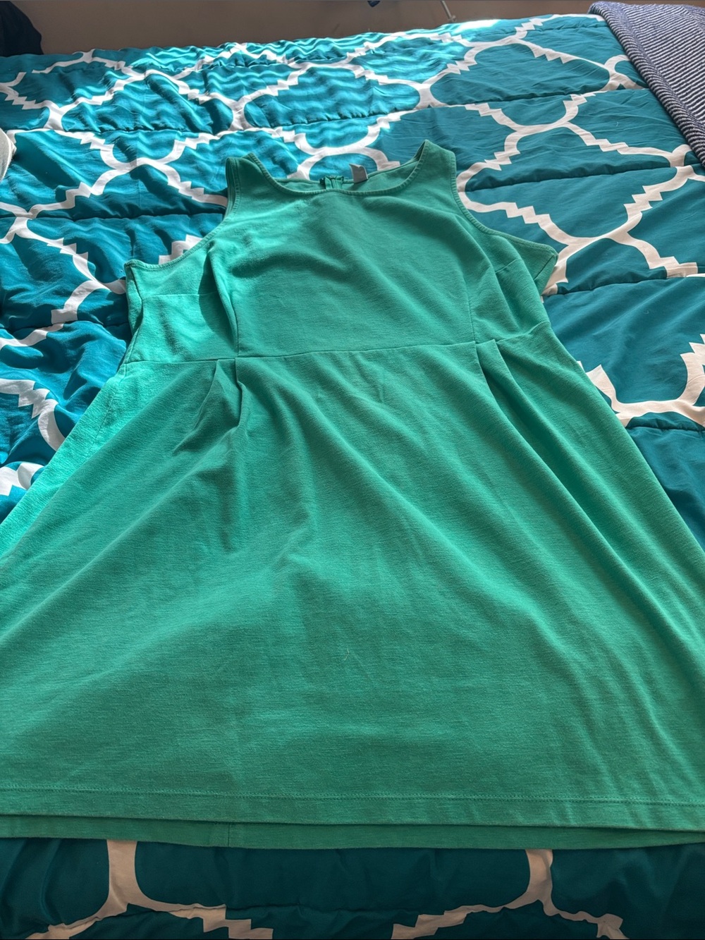 Women’s Teal Cold-Shoulder Dress
